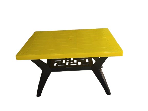 Plastic Dining Table - Yellow